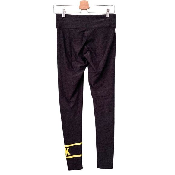 PINK Victoria's Secret High Waist Legging in Grey and Neon Green Size Small - Picture 2 of 5